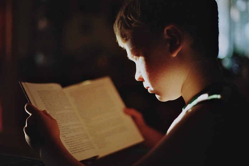 Student studying